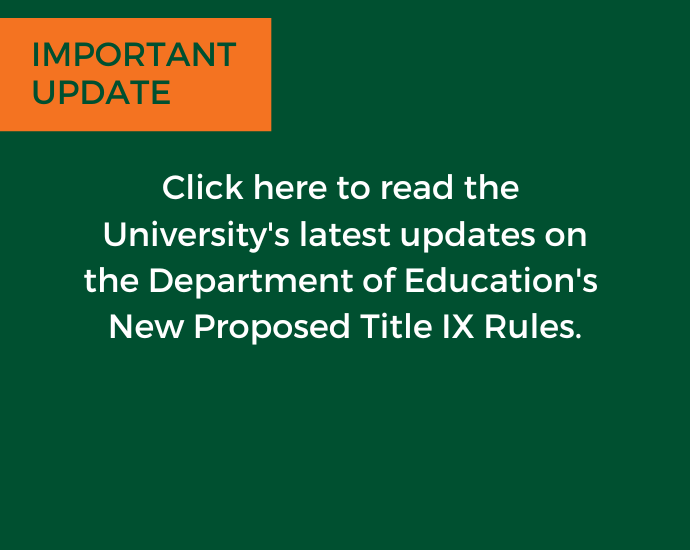 Title IX Updates Mobile Banner